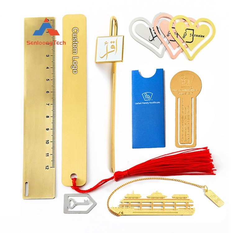 Metal ruler Chinese style bookmark Metal ruler Chinese style bookmark